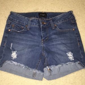 denim shorts